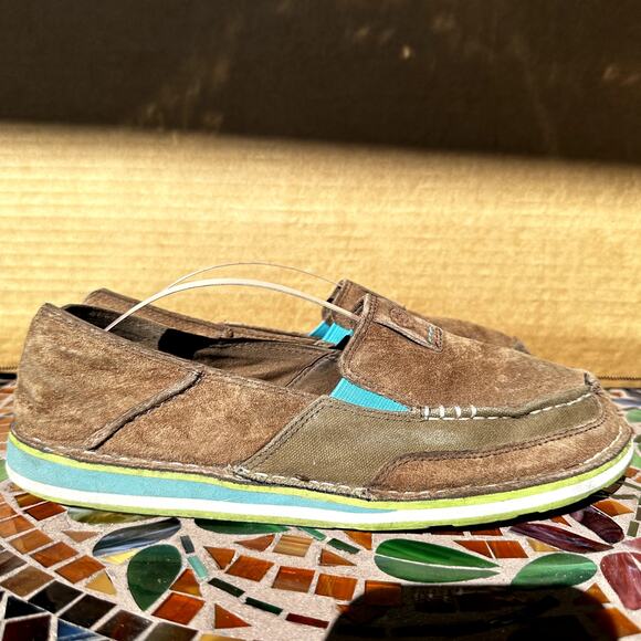 Ariat Cruiser Slip On Loafer Shoes Lightweight Casual Outdoor Brown 8.5B - Picture 3 of 7